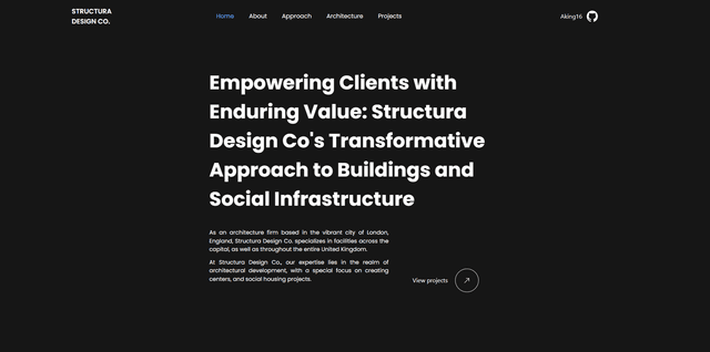 React Architecture Firm Template